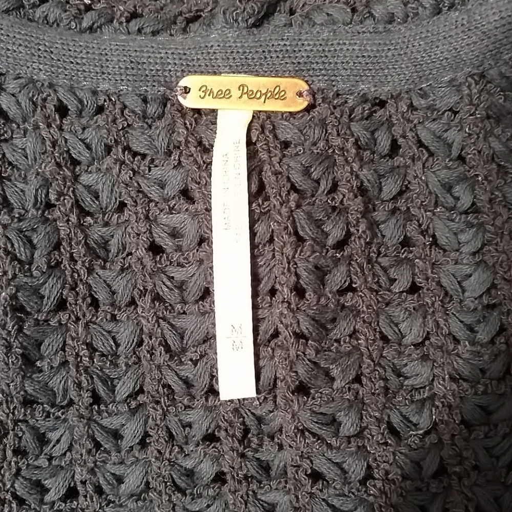 Ill Be Around Fringe Slouchy Silk Cotton Cardigan - Picture 8 of 8